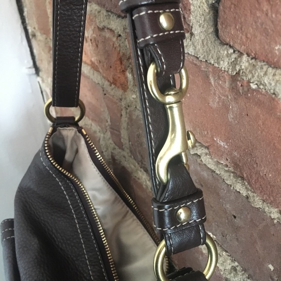 Coach dark brown leather shoulder bag - Picture 3 of 6